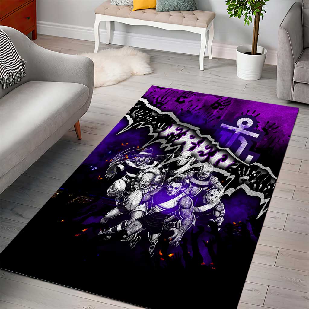 Step Into Horror Domain Freo Football Area Rug Halloween Horror Movie Characters - Aussie Hoodie