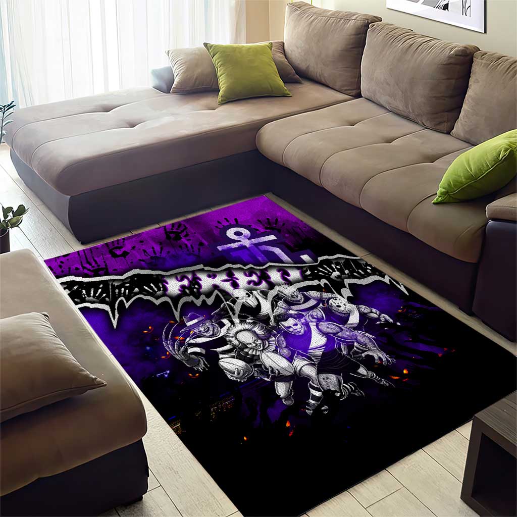 Step Into Horror Domain Freo Football Area Rug Halloween Horror Movie Characters - Aussie Hoodie