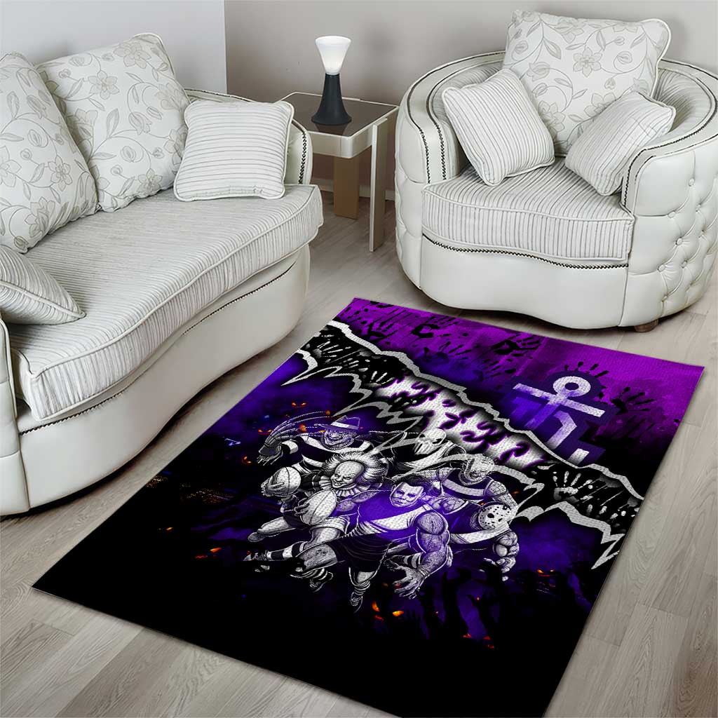 Step Into Horror Domain Freo Football Area Rug Halloween Horror Movie Characters - Aussie Hoodie