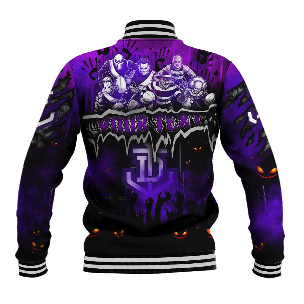 Step Into Horror Domain Freo Football Baseball Jacket Halloween Horror Movie Characters - Aussie Hoodie