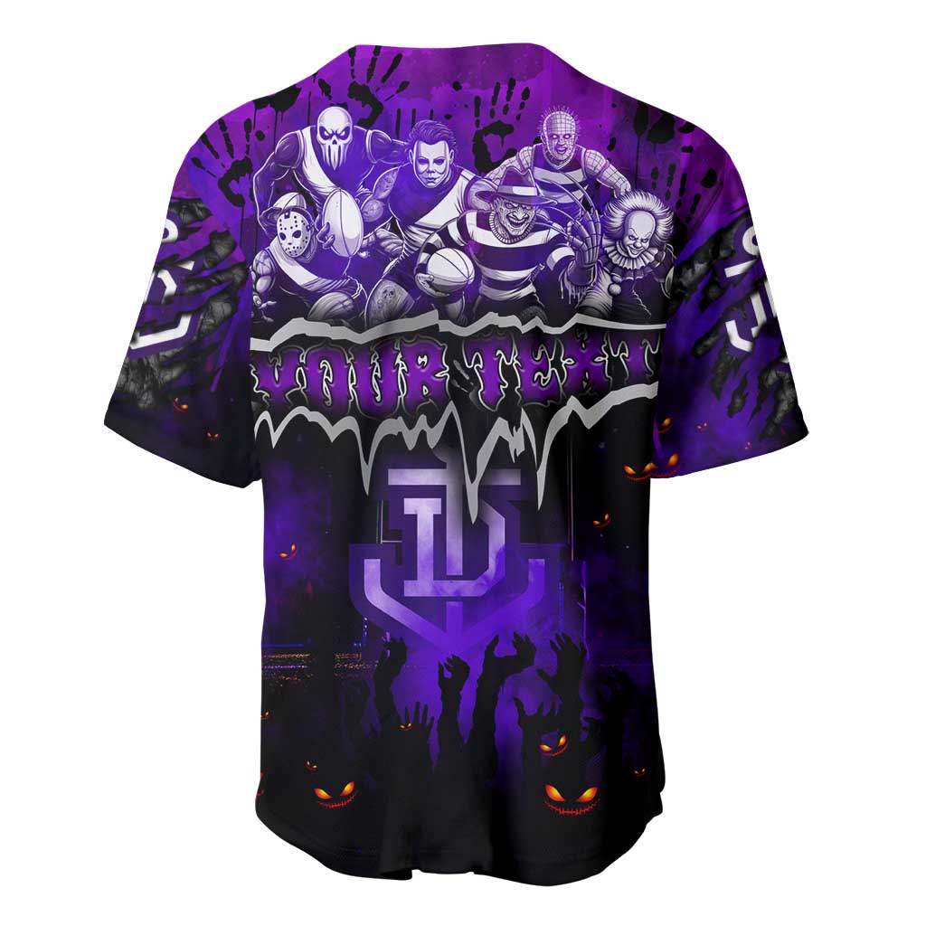 Step Into Horror Domain Freo Football Baseball Jersey Halloween Horror Movie Characters - Aussie Hoodie