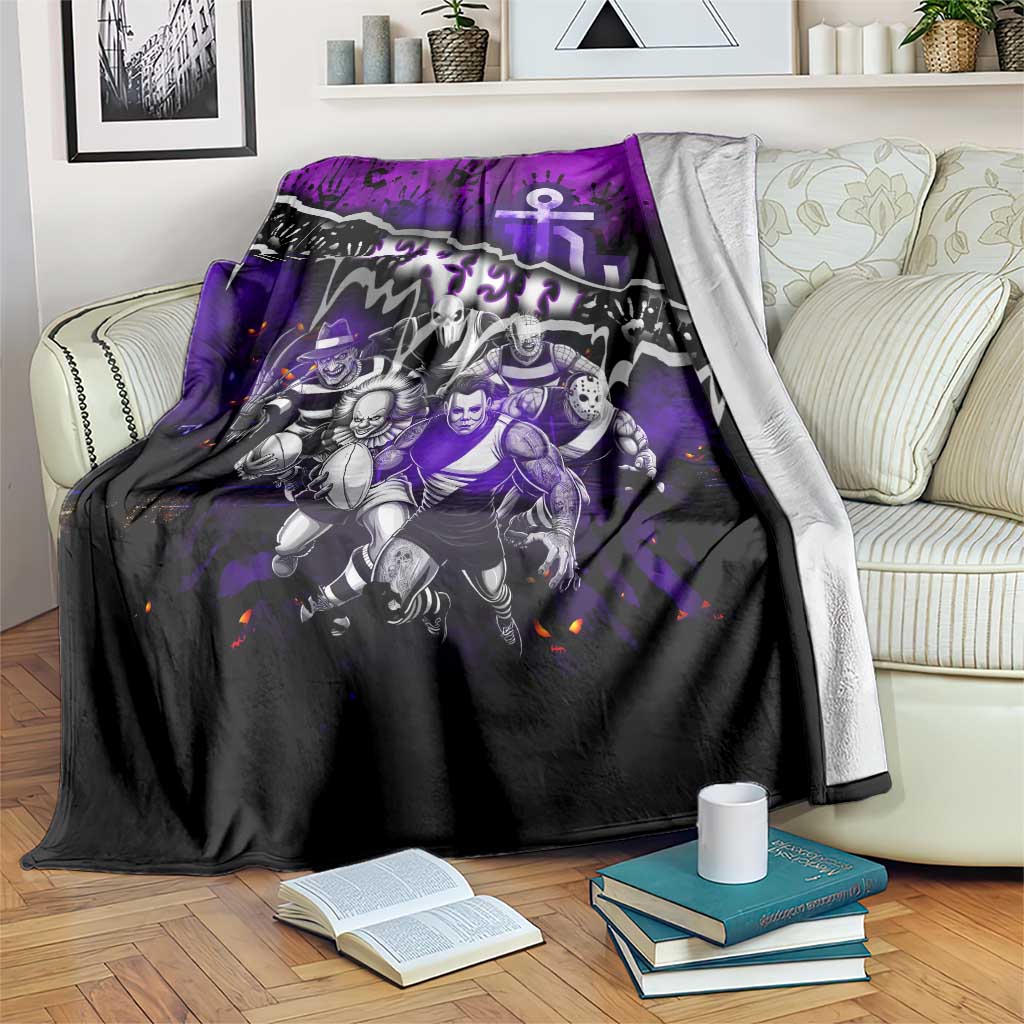 Step Into Horror Domain Freo Football Blanket Halloween Horror Movie Characters - Aussie Hoodie