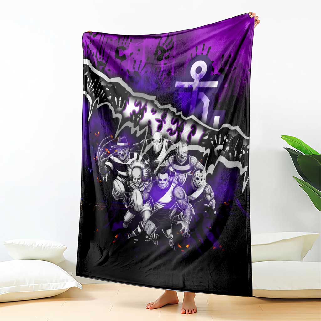 Step Into Horror Domain Freo Football Blanket Halloween Horror Movie Characters - Aussie Hoodie
