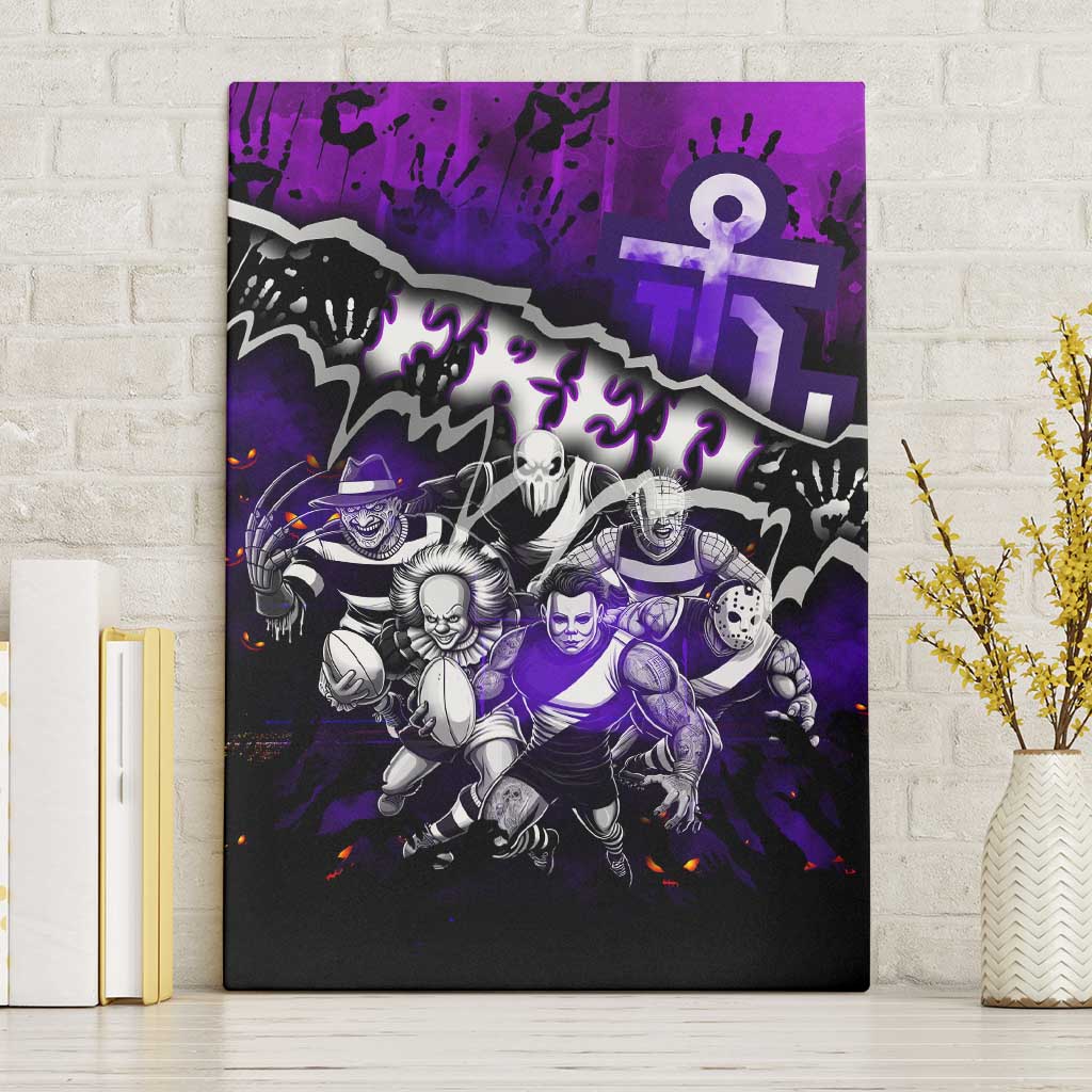 Step Into Horror Domain Freo Football Canvas Wall Art Halloween Horror Movie Characters - Aussie Hoodie