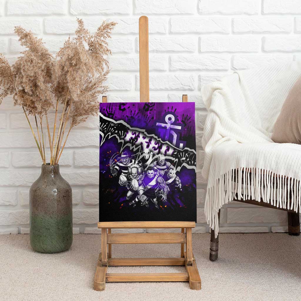 Step Into Horror Domain Freo Football Canvas Wall Art Halloween Horror Movie Characters - Aussie Hoodie