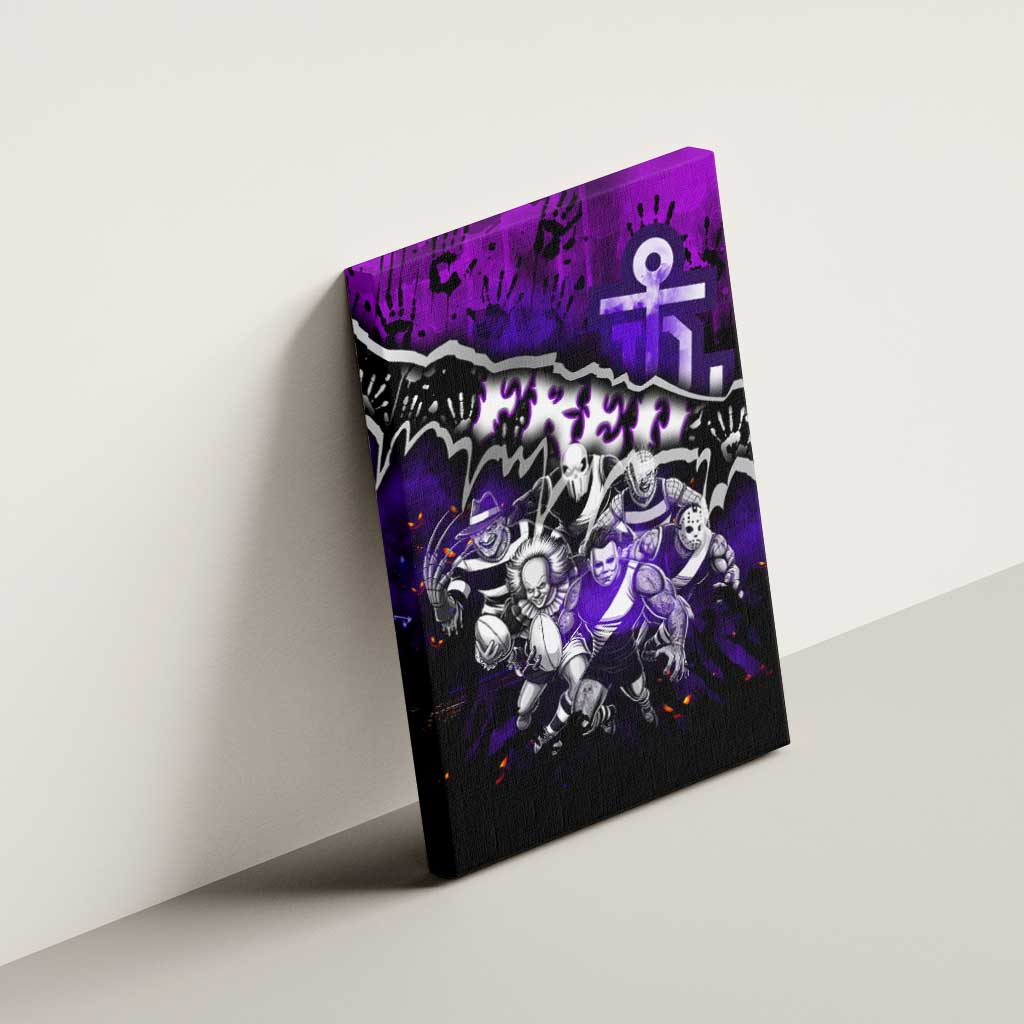 Step Into Horror Domain Freo Football Canvas Wall Art Halloween Horror Movie Characters - Aussie Hoodie