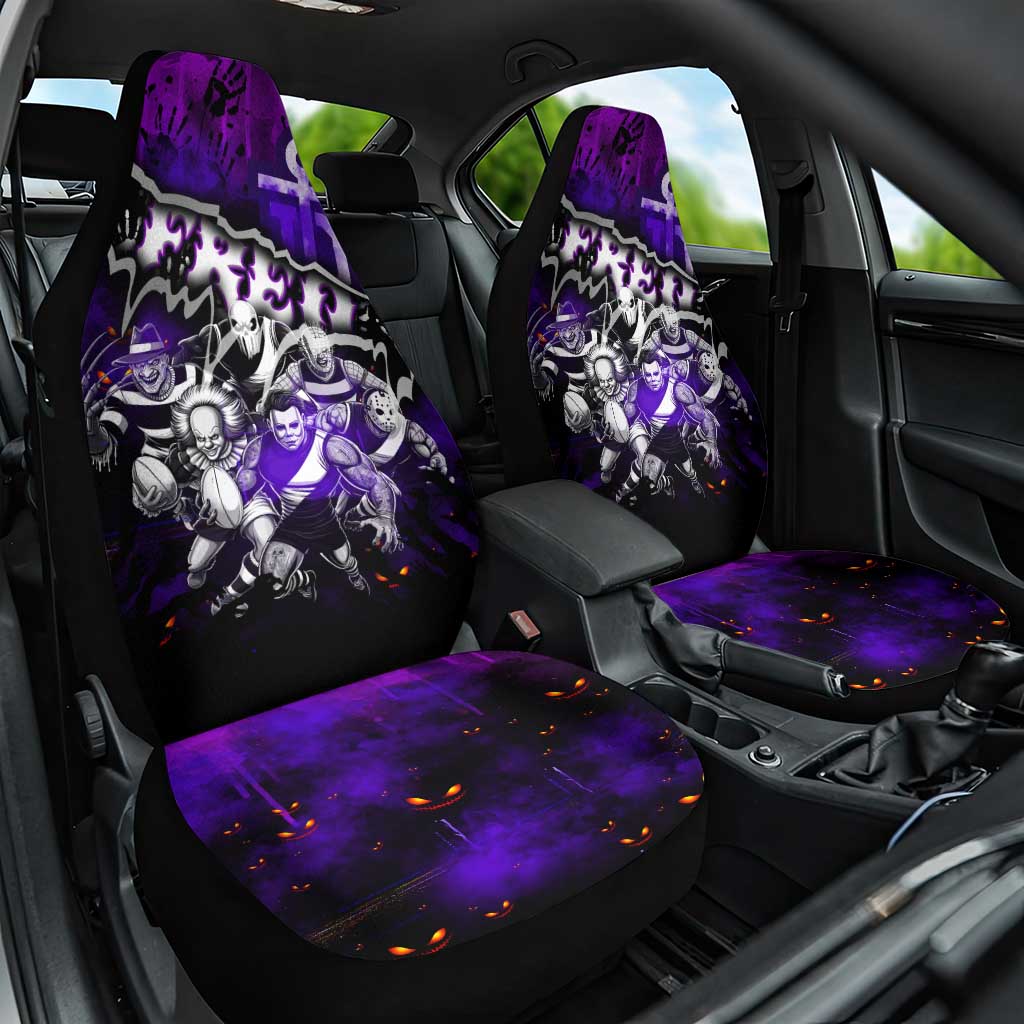 Step Into Horror Domain Freo Football Car Seat Cover Halloween Horror Movie Characters - Aussie Hoodie