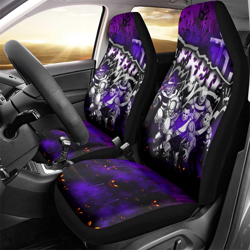 Step Into Horror Domain Freo Football Car Seat Cover Halloween Horror Movie Characters - Aussie Hoodie