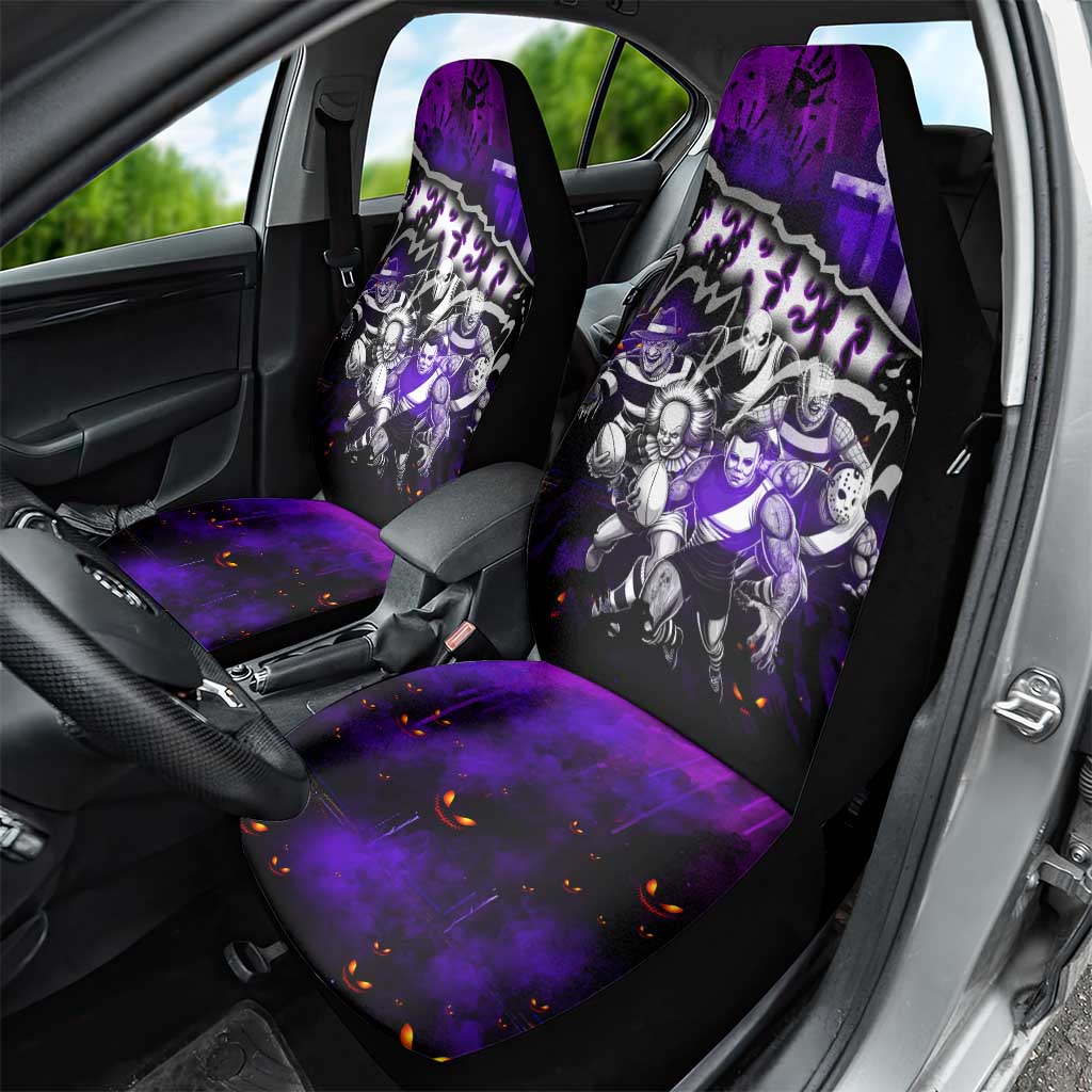 Step Into Horror Domain Freo Football Car Seat Cover Halloween Horror Movie Characters - Aussie Hoodie