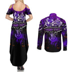 Step Into Horror Domain Freo Football Couples Matching Summer Maxi Dress and Long Sleeve Button Shirt Halloween Horror Movie Characters - Aussie Hoodie