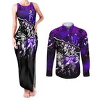 Step Into Horror Domain Freo Football Couples Matching Tank Maxi Dress and Long Sleeve Button Shirt Halloween Horror Movie Characters - Aussie Hoodie