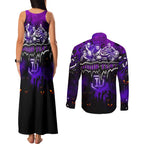Step Into Horror Domain Freo Football Couples Matching Tank Maxi Dress and Long Sleeve Button Shirt Halloween Horror Movie Characters - Aussie Hoodie