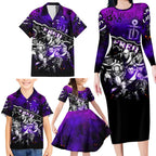 Step Into Horror Domain Freo Football Family Matching Long Sleeve Bodycon Dress and Hawaiian Shirt Halloween Horror Movie Characters - Aussie Hoodie