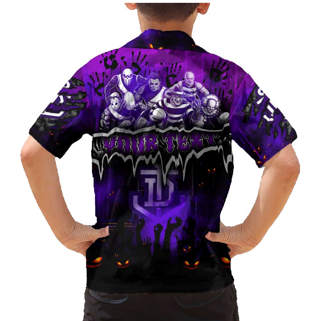 Step Into Horror Domain Freo Football Family Matching Mermaid Dress and Hawaiian Shirt Halloween Horror Movie Characters - Aussie Hoodie