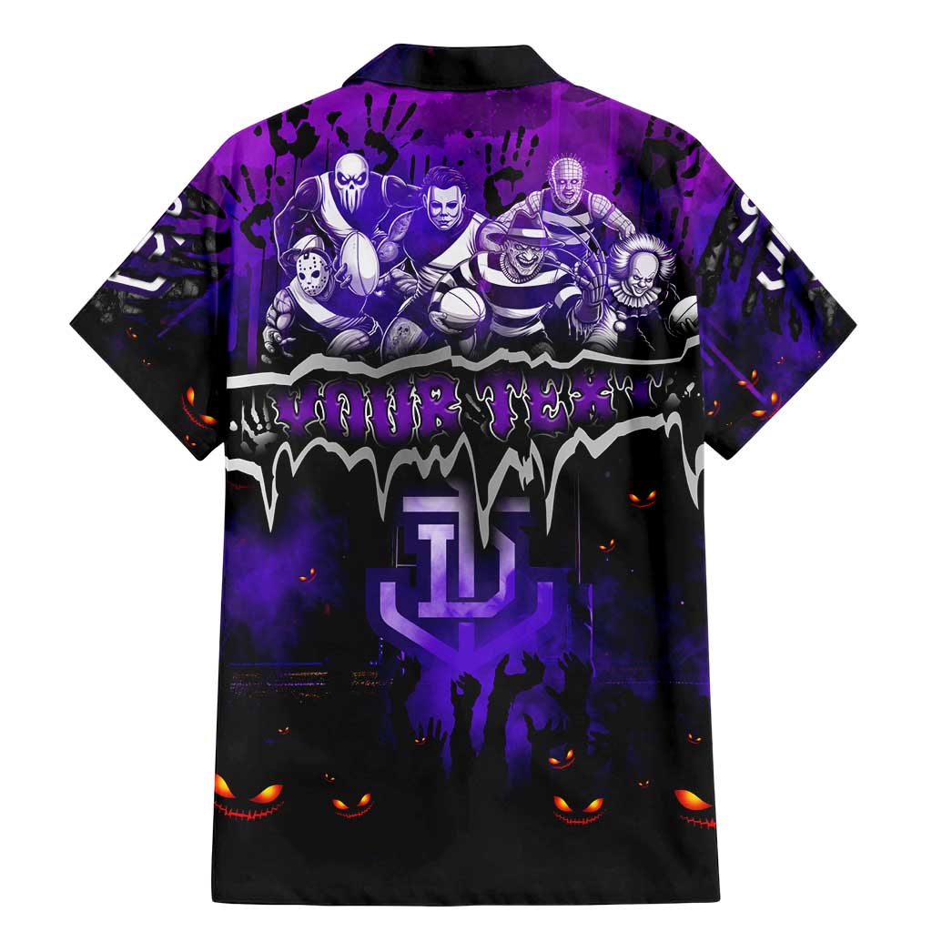 Step Into Horror Domain Freo Football Family Matching Mermaid Dress and Hawaiian Shirt Halloween Horror Movie Characters - Aussie Hoodie