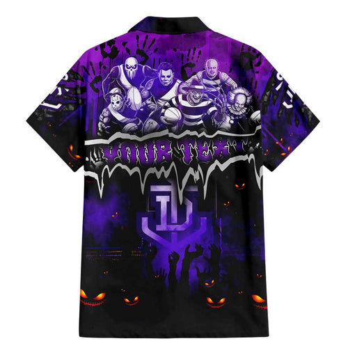 Step Into Horror Domain Freo Football Family Matching Mermaid Dress and Hawaiian Shirt Halloween Horror Movie Characters - Aussie Hoodie