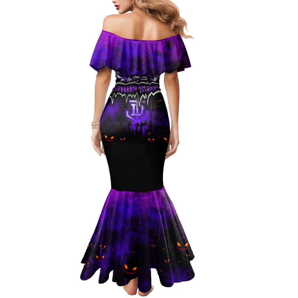 Step Into Horror Domain Freo Football Family Matching Mermaid Dress and Hawaiian Shirt Halloween Horror Movie Characters - Aussie Hoodie