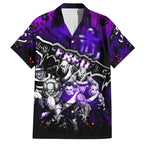 Step Into Horror Domain Freo Football Family Matching Short Sleeve Bodycon Dress and Hawaiian Shirt Halloween Horror Movie Characters - Aussie Hoodie