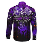 Step Into Horror Domain Freo Football Family Matching Summer Maxi Dress and Hawaiian Shirt Halloween Horror Movie Characters - Aussie Hoodie