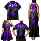 Step Into Horror Domain Freo Football Family Matching Tank Maxi Dress and Hawaiian Shirt Halloween Horror Movie Characters - Aussie Hoodie