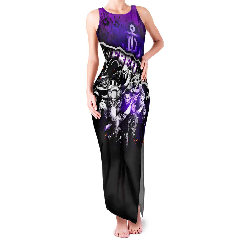 Step Into Horror Domain Freo Football Family Matching Tank Maxi Dress and Hawaiian Shirt Halloween Horror Movie Characters - Aussie Hoodie