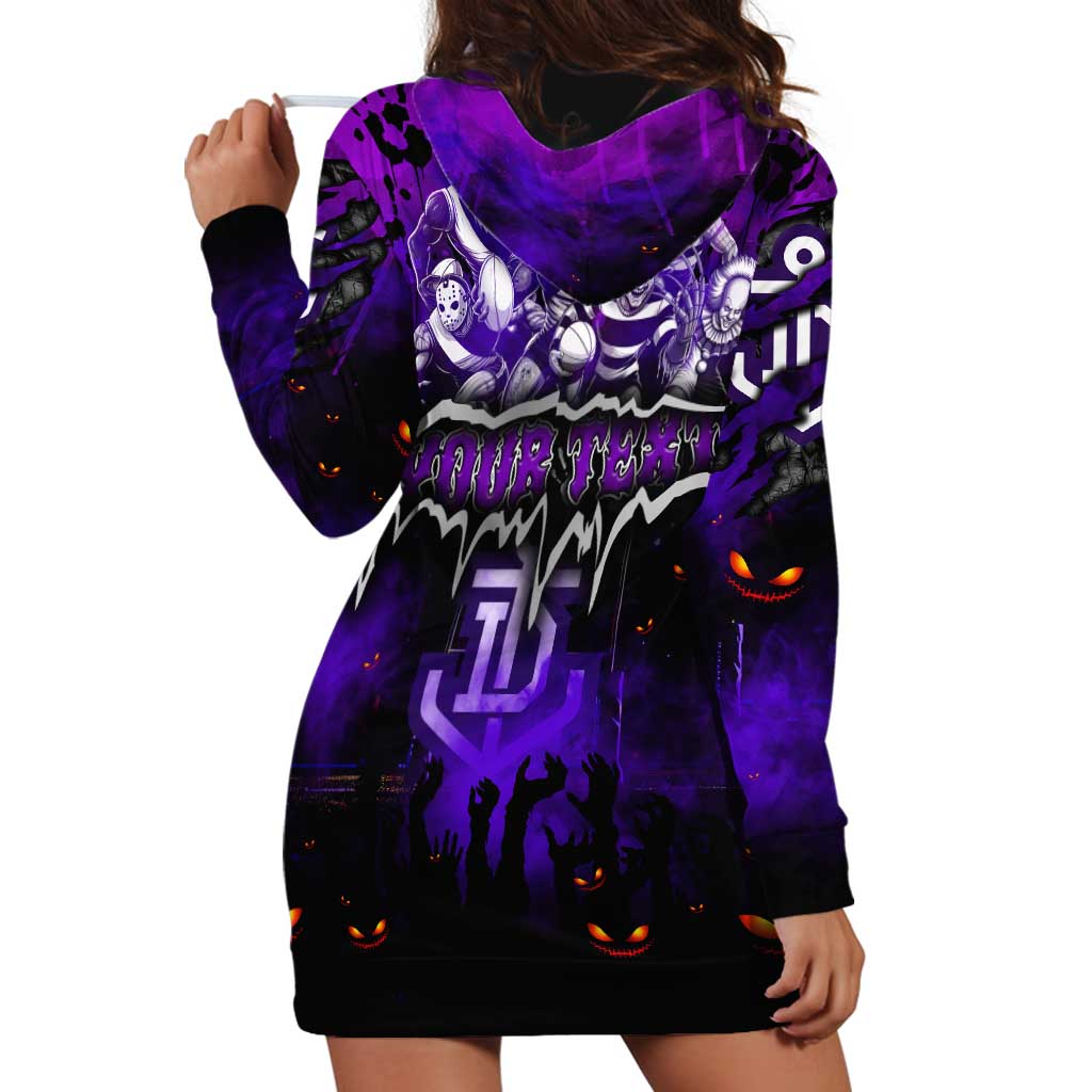 Step Into Horror Domain Freo Football Hoodie Dress Halloween Horror Movie Characters - Aussie Hoodie