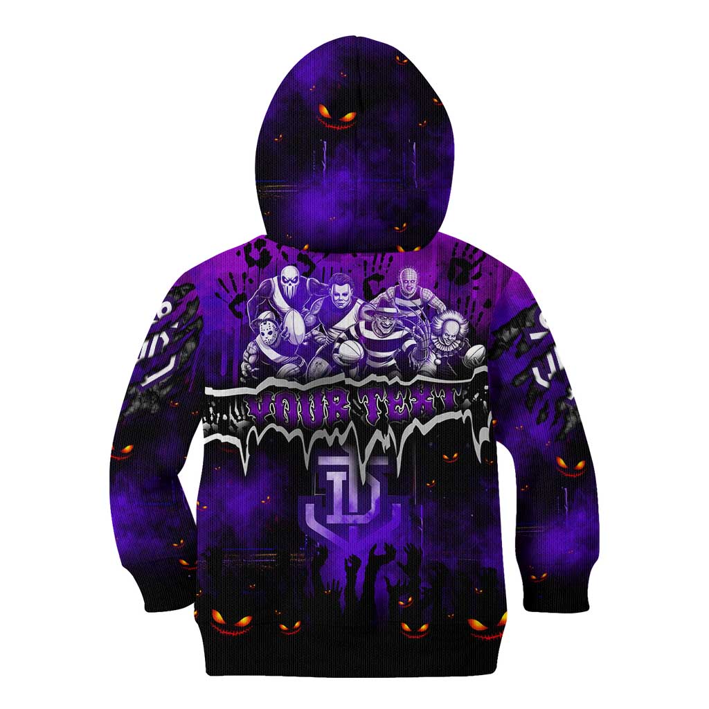 Step Into Horror Domain Freo Football Kid Hoodie Halloween Horror Movie Characters - Aussie Hoodie