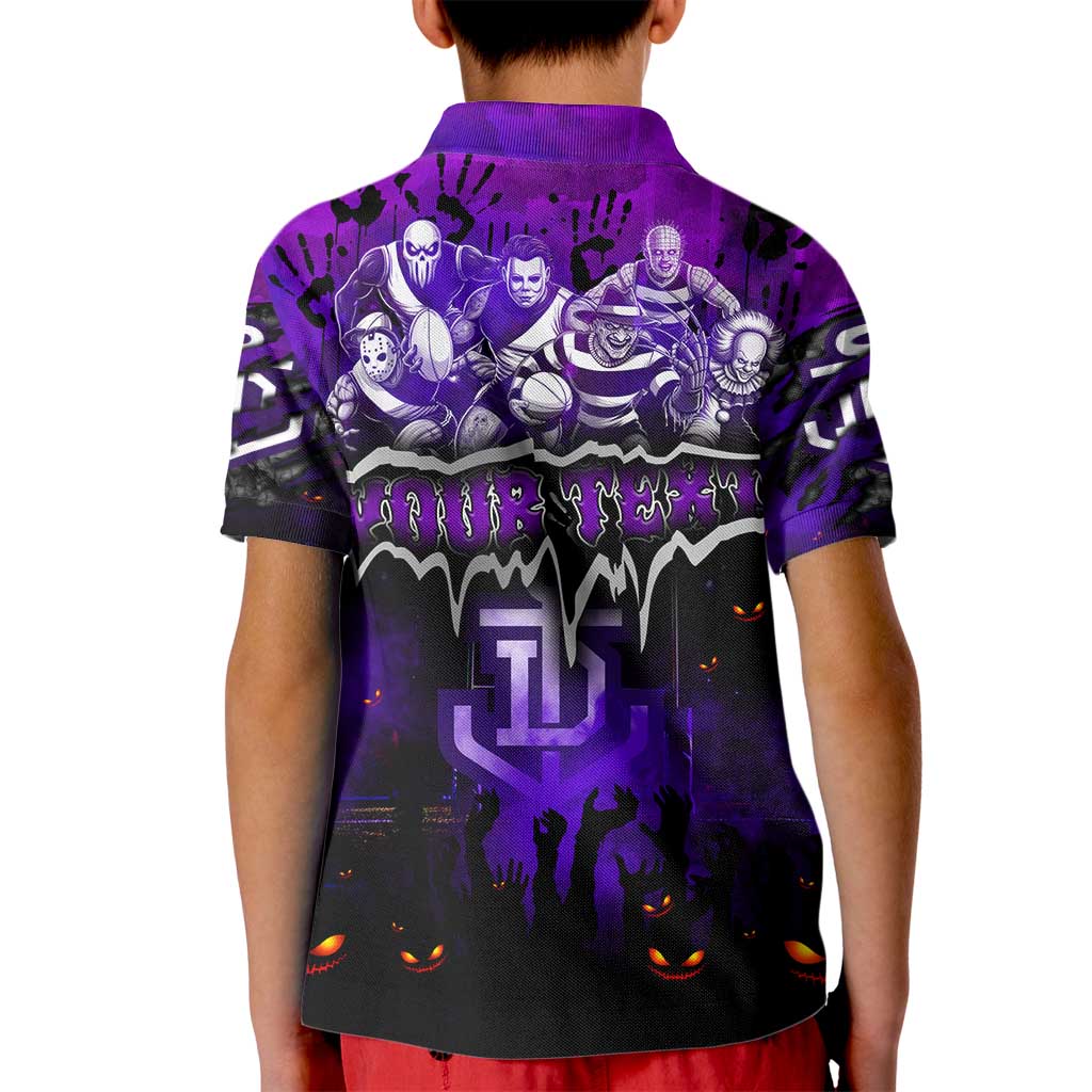 Step Into Horror Domain Freo Football Kid Polo Shirt Halloween Horror Movie Characters - Aussie Hoodie