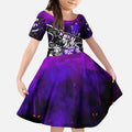 Step Into Horror Domain Freo Football Kid Short Sleeve Dress Halloween Horror Movie Characters - Aussie Hoodie