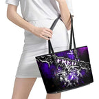 Step Into Horror Domain Freo Football Leather Tote Bag Halloween Horror Movie Characters - Aussie Hoodie