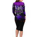 Step Into Horror Domain Freo Football Long Sleeve Bodycon Dress Halloween Horror Movie Characters - Aussie Hoodie