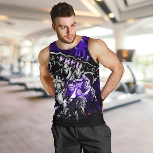 Step Into Horror Domain Freo Football Men Tank Top Halloween Horror Movie Characters - Aussie Hoodie