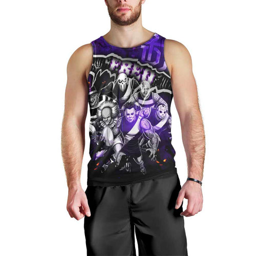 Step Into Horror Domain Freo Football Men Tank Top Halloween Horror Movie Characters - Aussie Hoodie