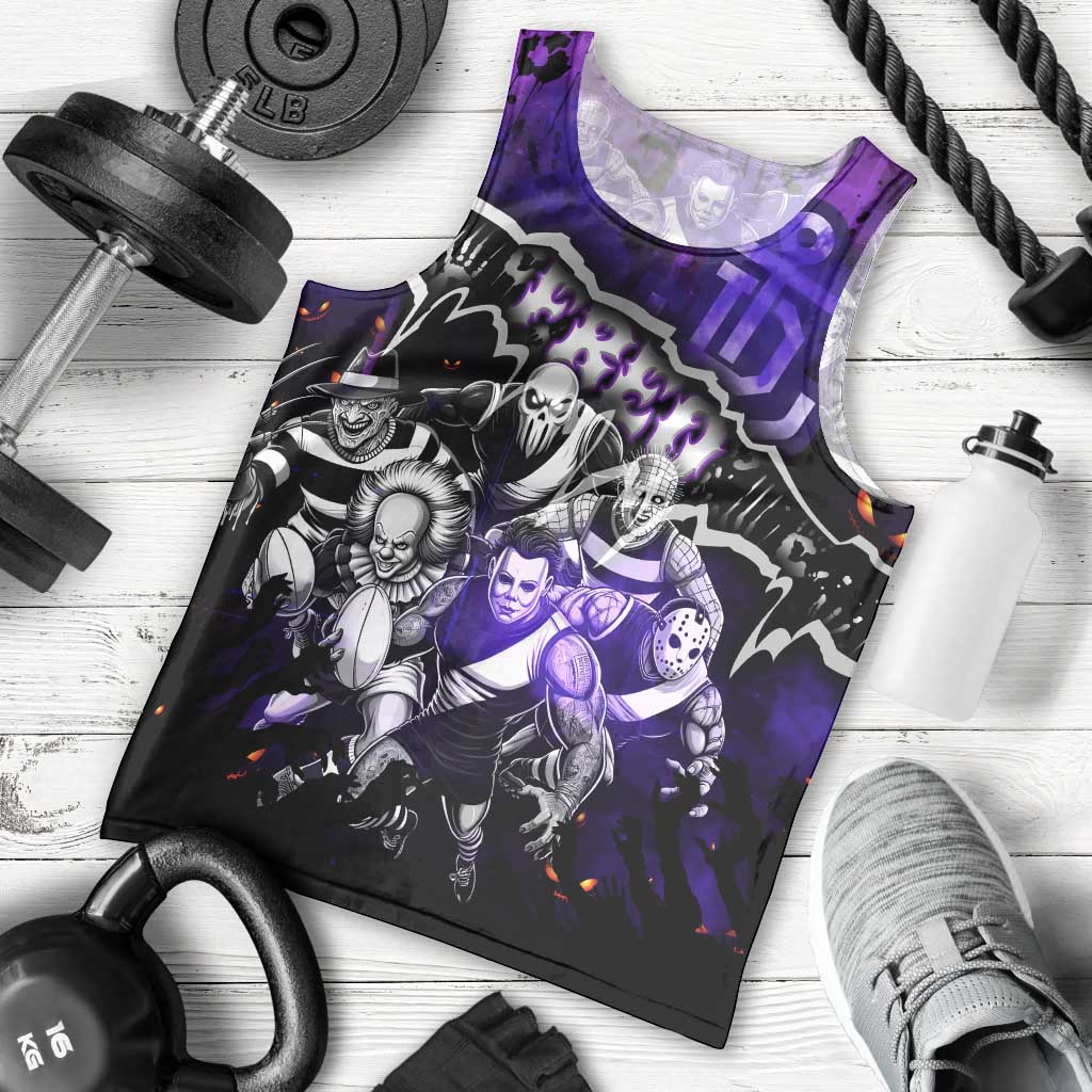 Step Into Horror Domain Freo Football Men Tank Top Halloween Horror Movie Characters - Aussie Hoodie