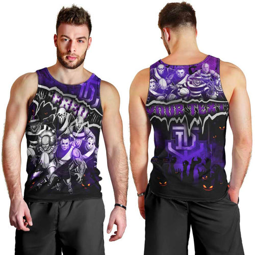 Step Into Horror Domain Freo Football Men Tank Top Halloween Horror Movie Characters - Aussie Hoodie