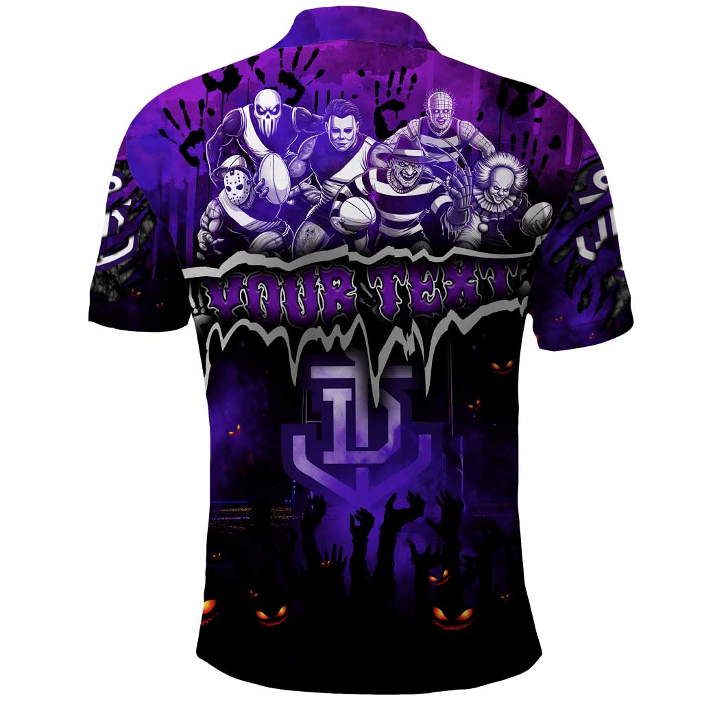 Step Into Horror Domain Freo Football Polo Shirt Halloween Horror Movie Characters - Aussie Hoodie