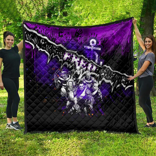 Step Into Horror Domain Freo Football Quilt Halloween Horror Movie Characters - Aussie Hoodie