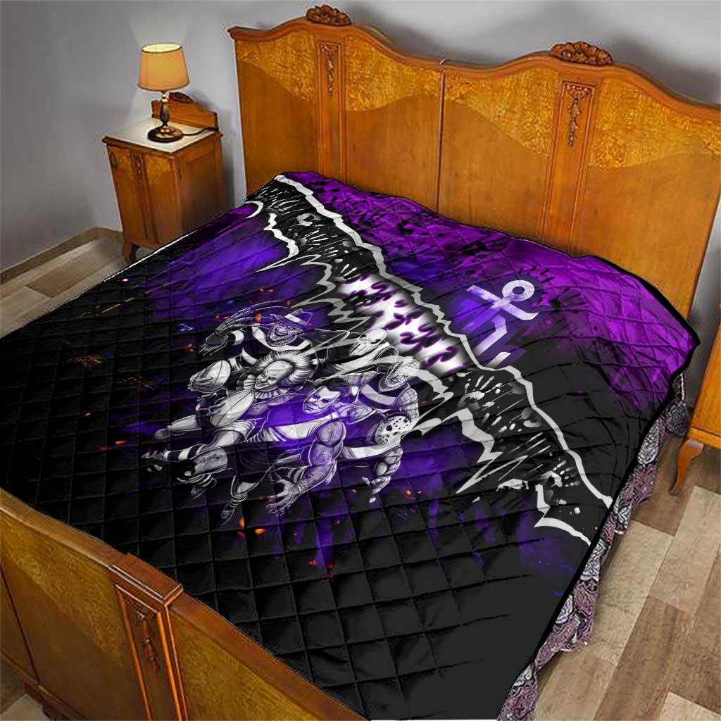 Step Into Horror Domain Freo Football Quilt Halloween Horror Movie Characters - Aussie Hoodie