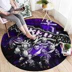 Step Into Horror Domain Freo Football Round Carpet Halloween Horror Movie Characters - Aussie Hoodie