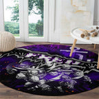 Step Into Horror Domain Freo Football Round Carpet Halloween Horror Movie Characters - Aussie Hoodie