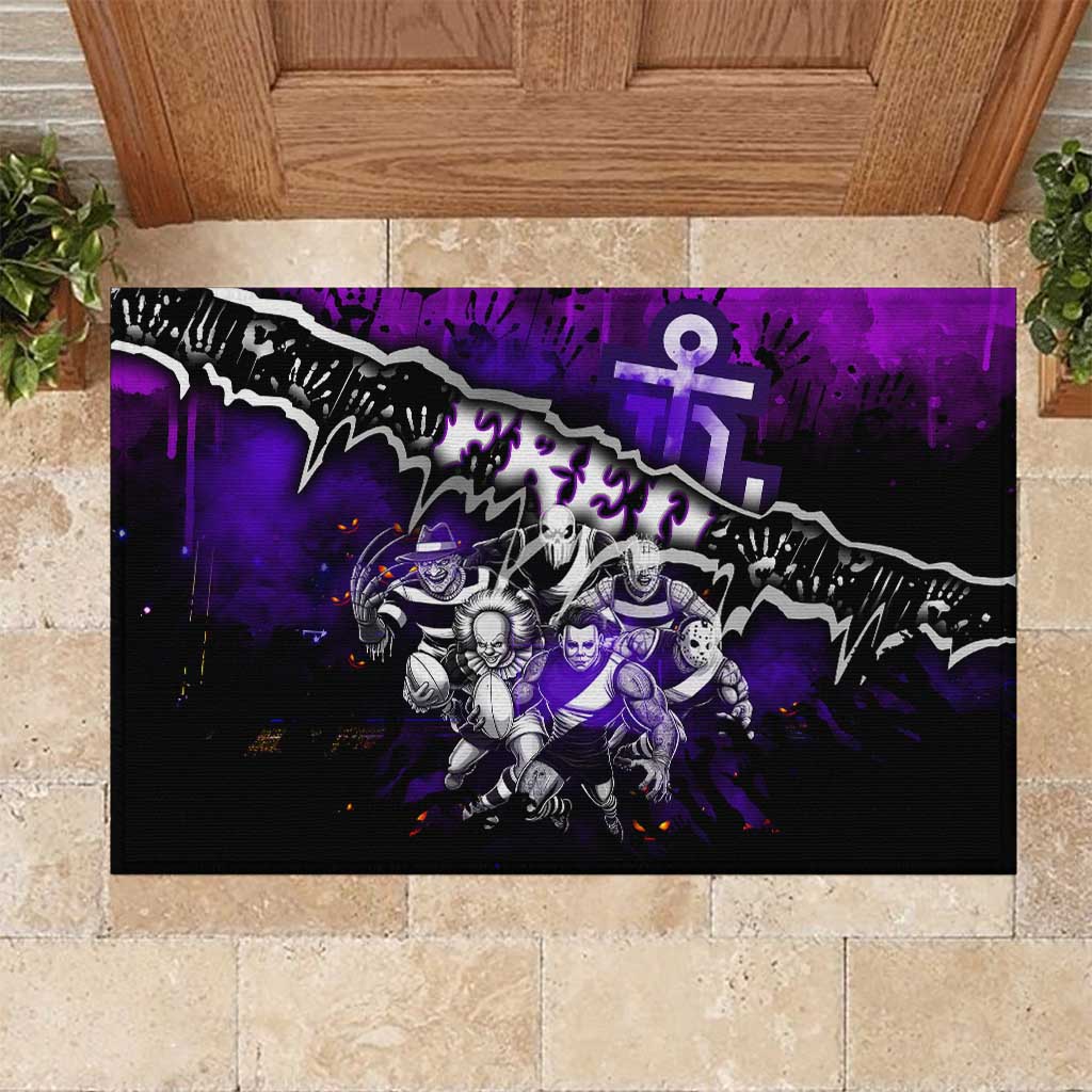 Step Into Horror Domain Freo Football Rubber Doormat Halloween Horror Movie Characters - Aussie Hoodie