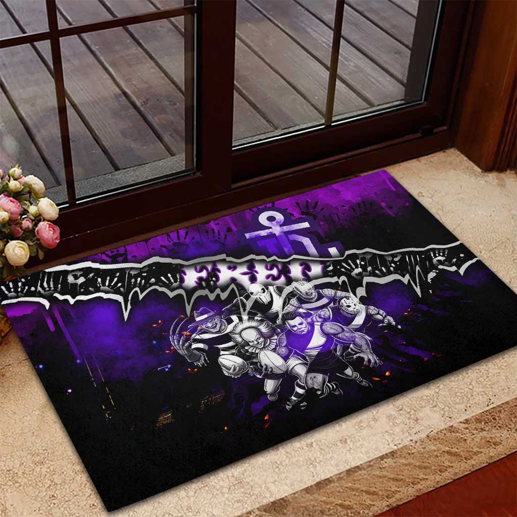 Step Into Horror Domain Freo Football Rubber Doormat Halloween Horror Movie Characters - Aussie Hoodie