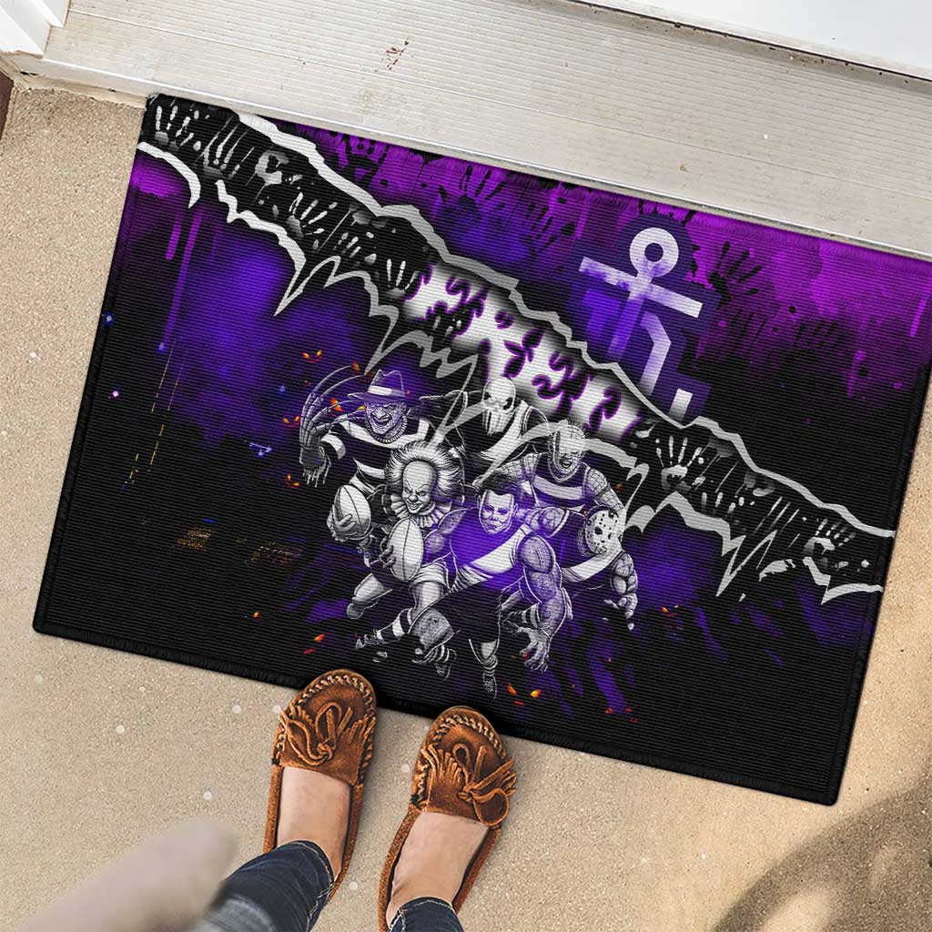 Step Into Horror Domain Freo Football Rubber Doormat Halloween Horror Movie Characters - Aussie Hoodie