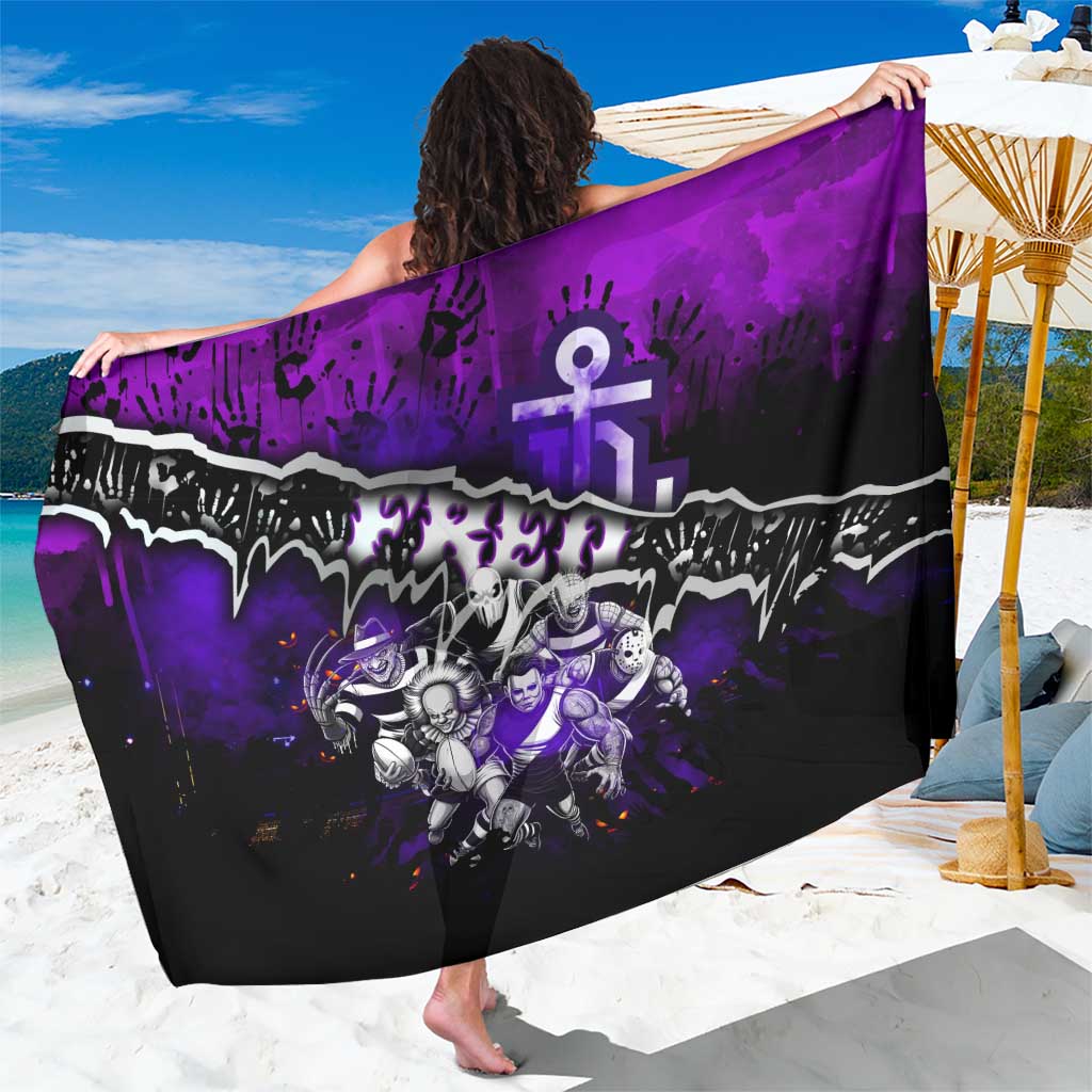 Step Into Horror Domain Freo Football Sarong Halloween Horror Movie Characters - Aussie Hoodie
