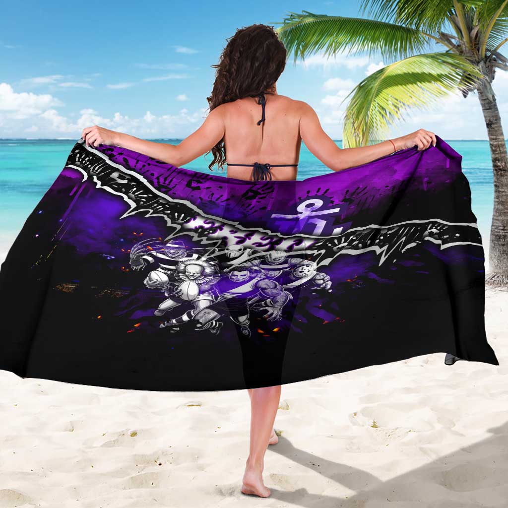 Step Into Horror Domain Freo Football Sarong Halloween Horror Movie Characters - Aussie Hoodie