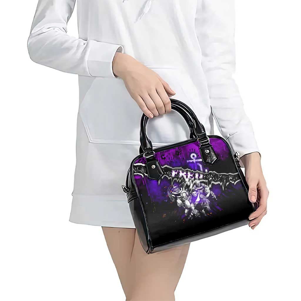 Step Into Horror Domain Freo Football Shoulder Handbag Halloween Horror Movie Characters - Aussie Hoodie