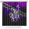 Step Into Horror Domain Freo Football Shower Curtain Halloween Horror Movie Characters - Aussie Hoodie