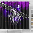Step Into Horror Domain Freo Football Shower Curtain Halloween Horror Movie Characters - Aussie Hoodie