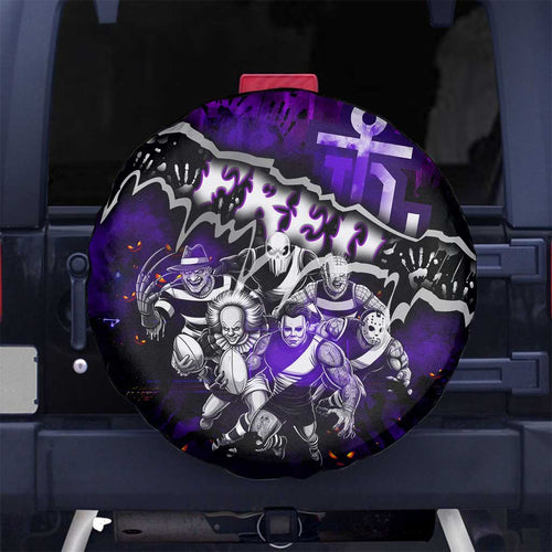 Step Into Horror Domain Freo Football Spare Tire Cover Halloween Horror Movie Characters - Aussie Hoodie