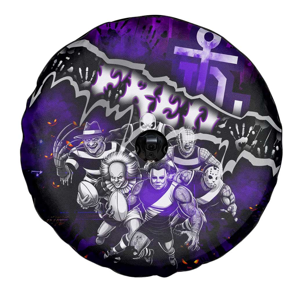 Step Into Horror Domain Freo Football Spare Tire Cover Halloween Horror Movie Characters - Aussie Hoodie